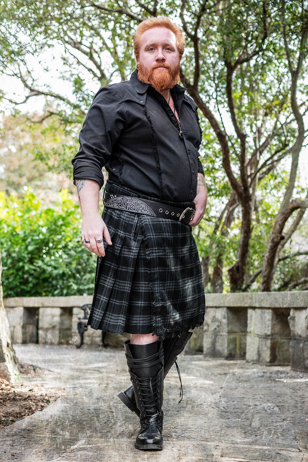 Vanguard Tartan Kilt - Midnight