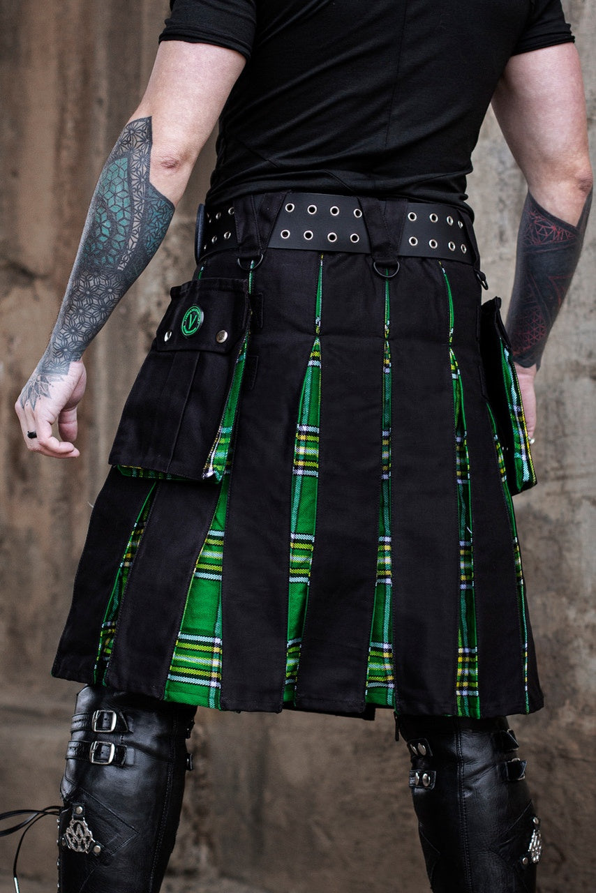 Versatta Irish Kiss Tartan Hybrid Cargo Kilt