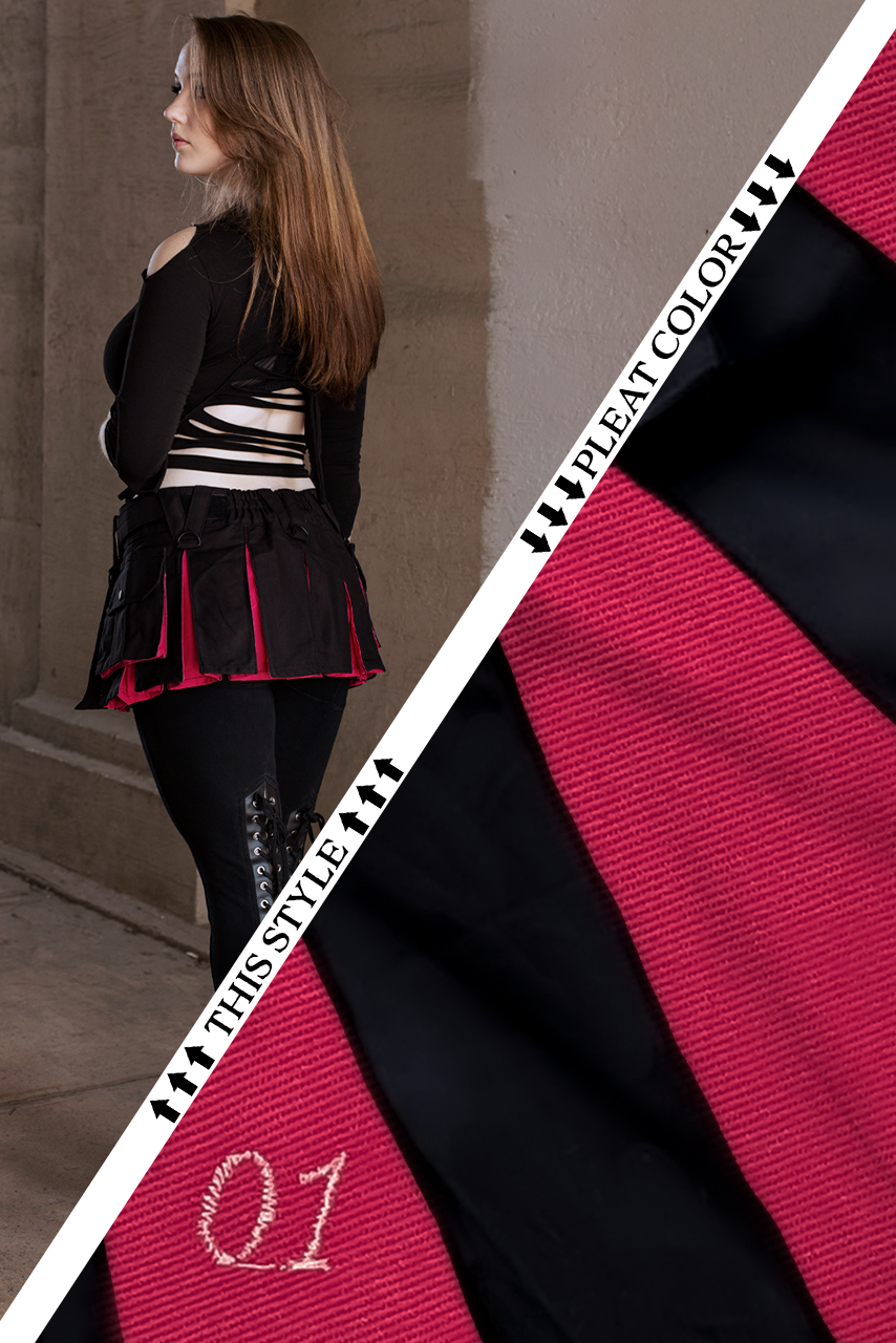 Versatta Hybrid Solid Micro Cargo Kilt – 12"