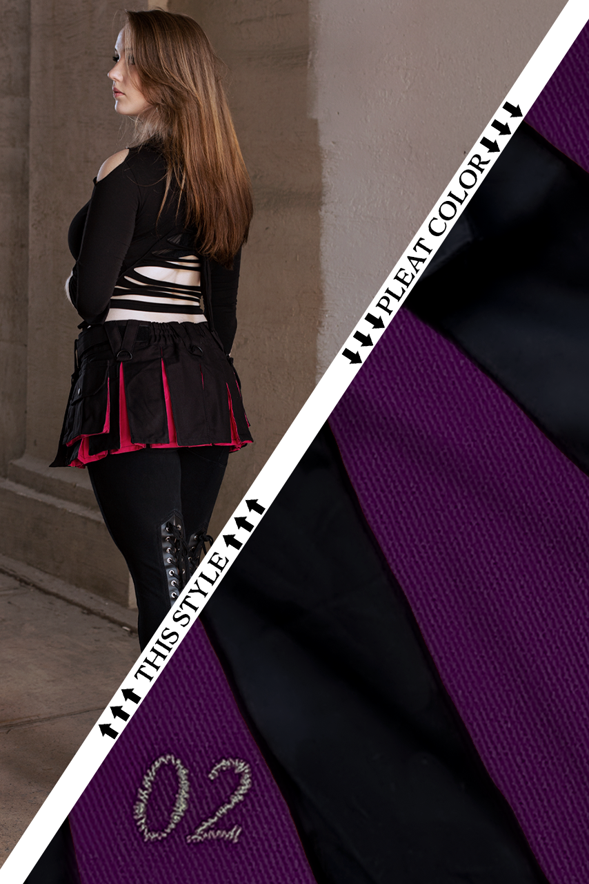 Versatta Hybrid Solid Micro Cargo Kilt – 12"