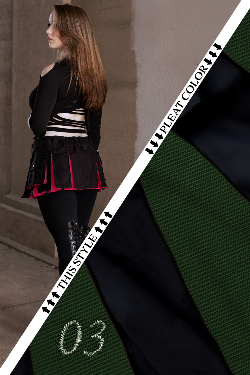 Versatta Hybrid Solid Micro Cargo Kilt – 12"