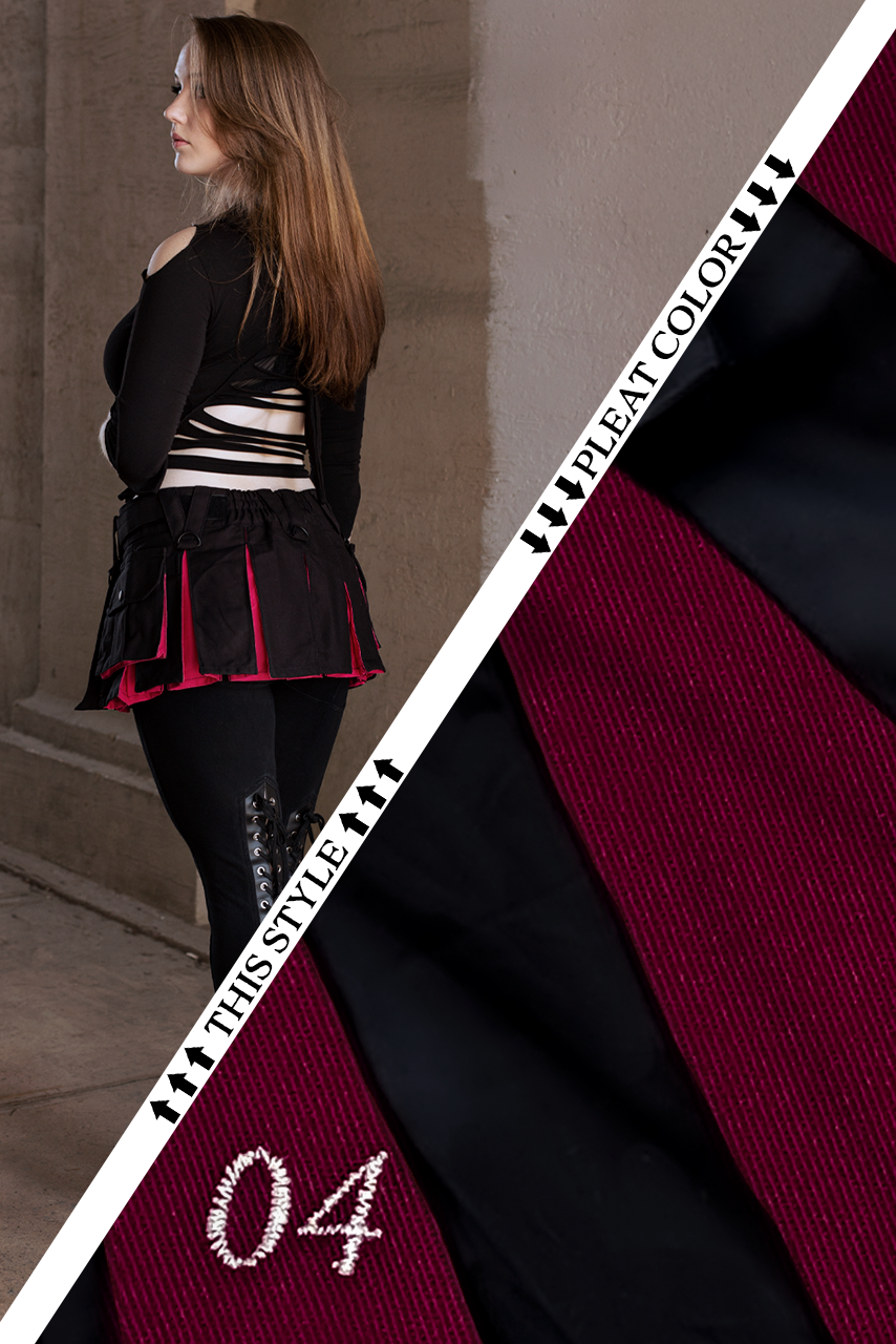 Versatta Hybrid Solid Micro Cargo Kilt – 12"