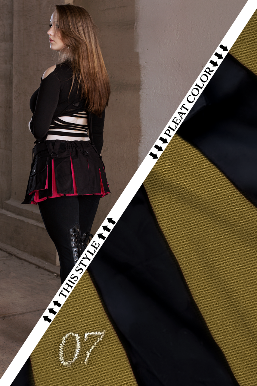 Versatta Hybrid Solid Micro Cargo Kilt – 12"