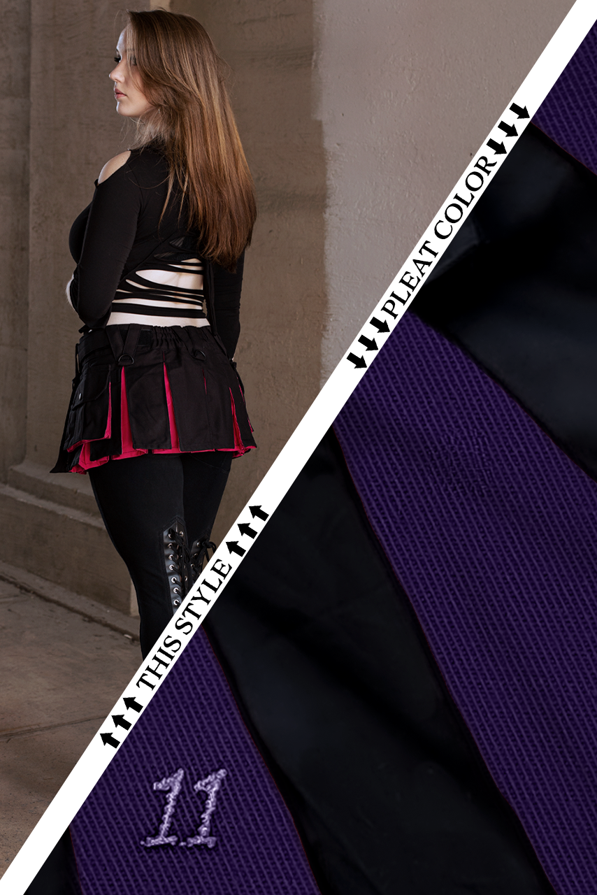 Versatta Hybrid Solid Micro Cargo Kilt – 12"