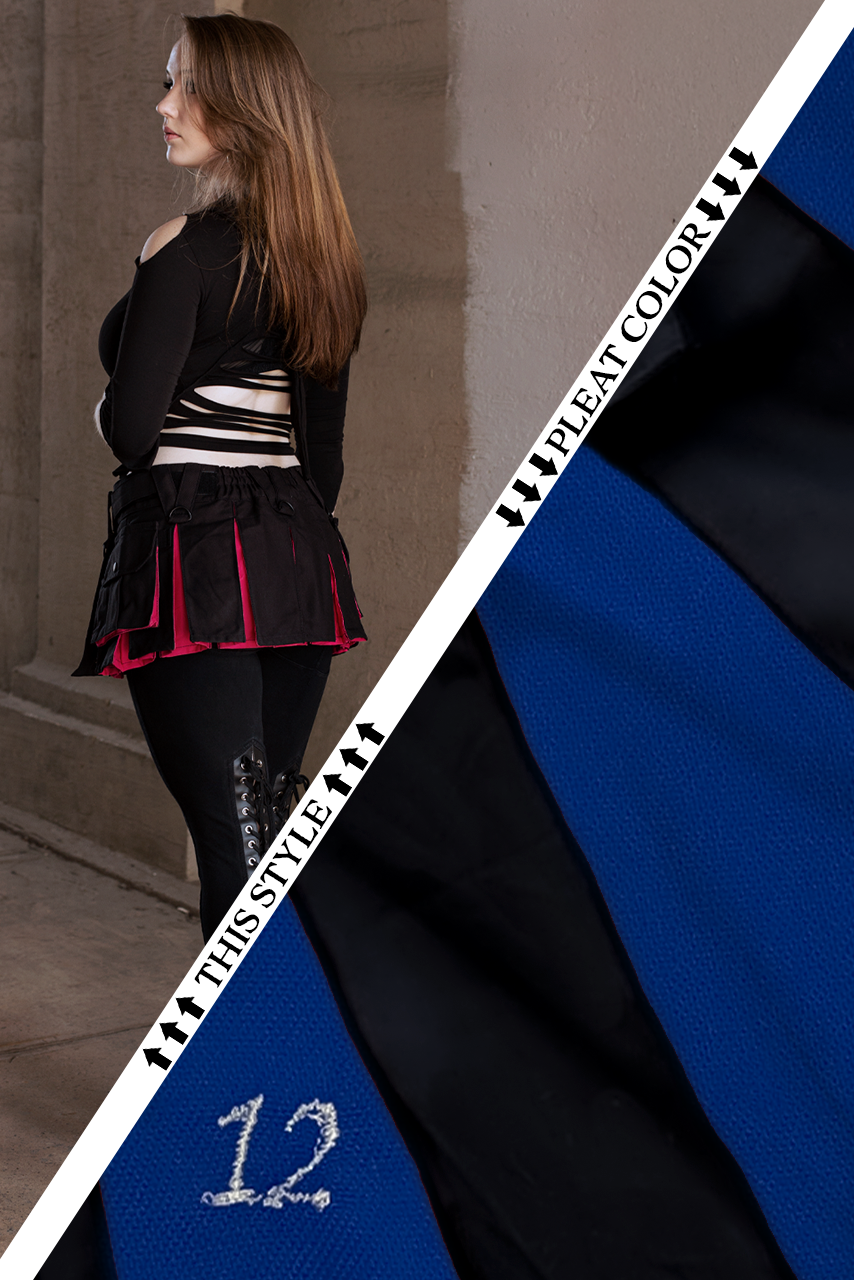 Versatta Hybrid Solid Micro Cargo Kilt – 12"