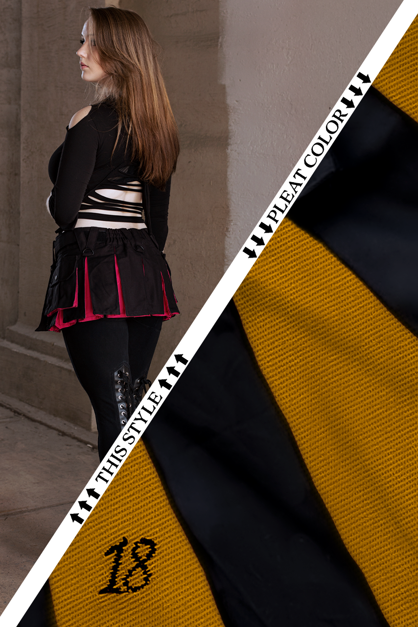 Versatta Hybrid Solid Micro Cargo Kilt – 12"