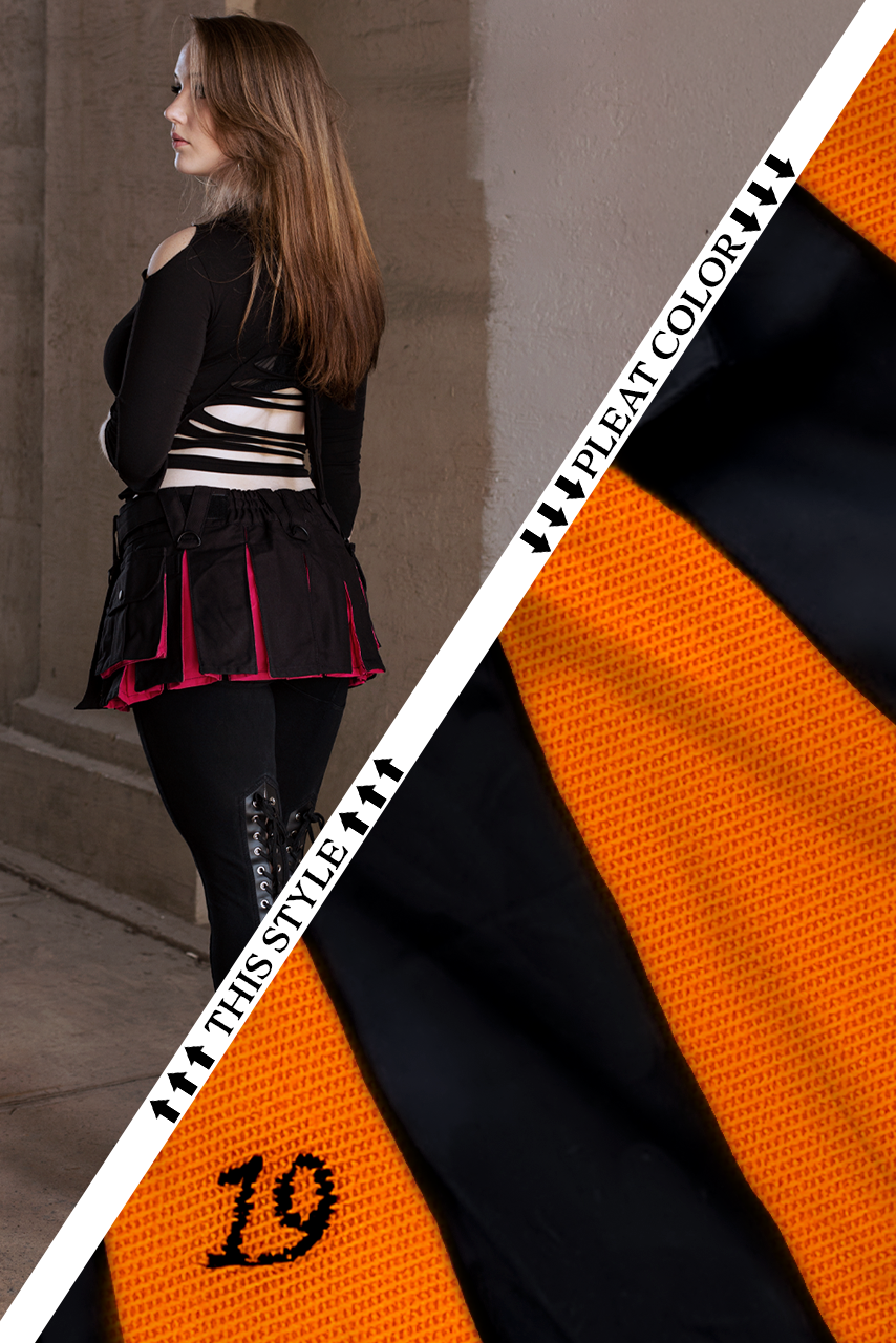 Versatta Hybrid Solid Micro Cargo Kilt – 12"