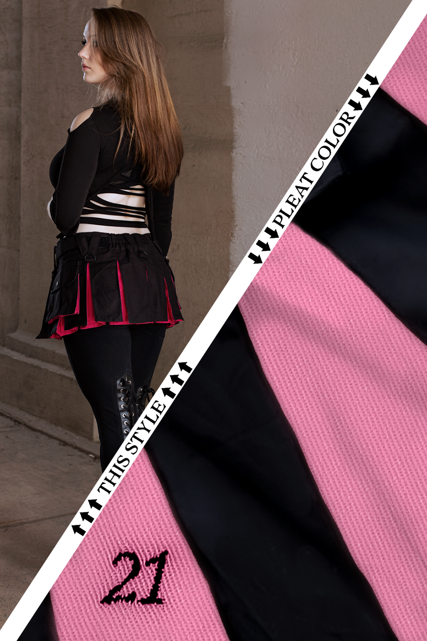 Versatta Micro Hybrid Cargo Kilt - Light Pink