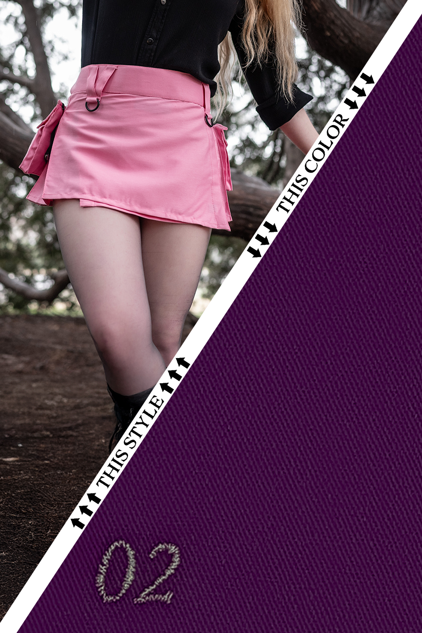 Versatta Micro Cargo Kilt - Bright Purple