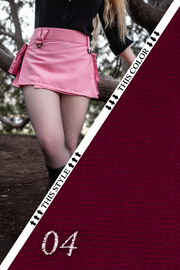 Versatta Micro Cargo Kilt - Burgundy