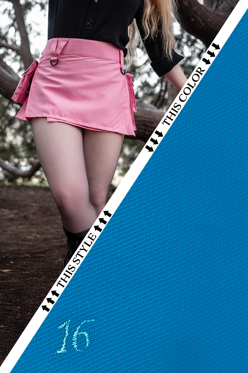 Versatta Micro Cargo Kilt - Cyan