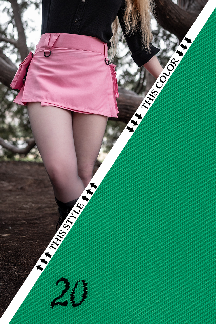 Versatta Micro Cargo Kilt - Frost Green