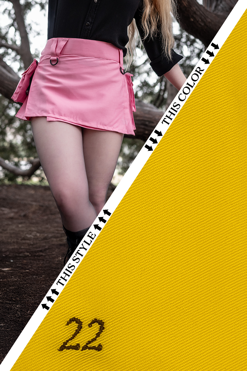 Versatta Micro Cargo Kilt - Yellow