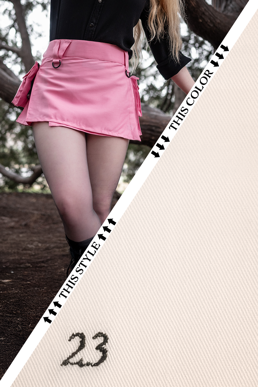 Versatta Micro Cargo Kilt - White