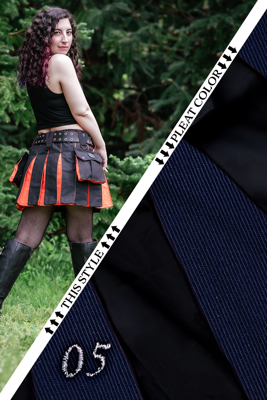 Versatta Mini Hybrid Cargo Kilt - Navy