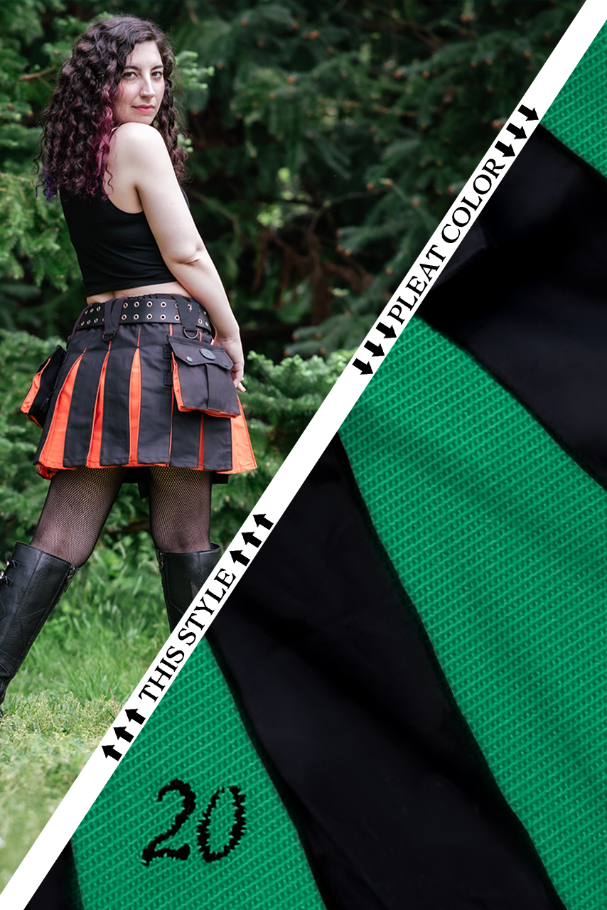 Versatta Mini Hybrid Cargo Kilt - Frost Green