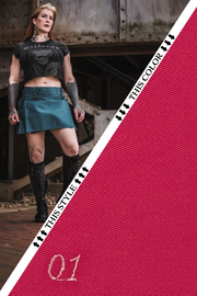 Versatta Mini Cargo Kilt - Dark Pink