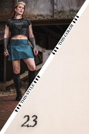 Versatta Mini Cargo Kilt - White