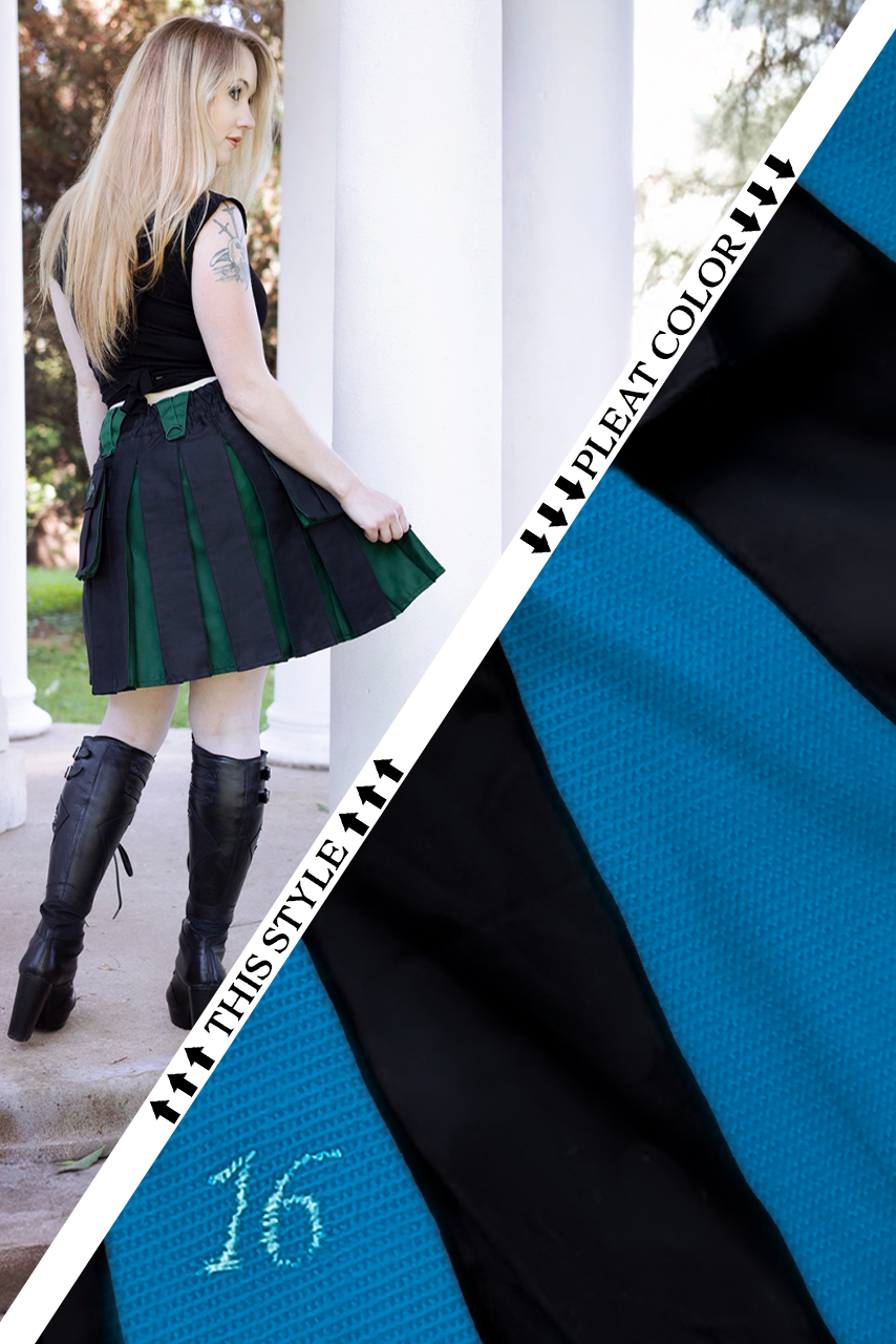 Versatta Hybrid Solid Knee-Length Cargo Kilt – 19"