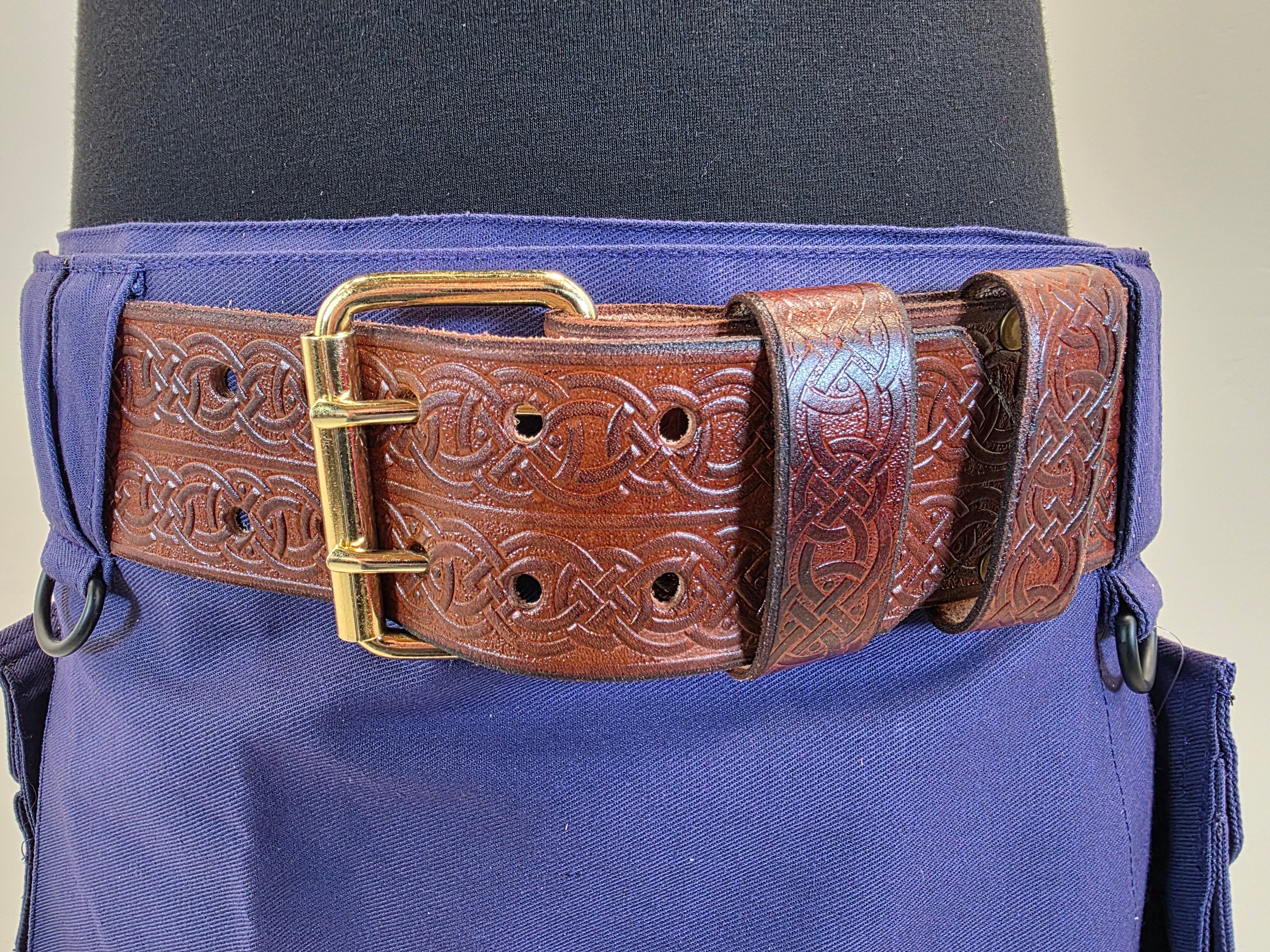 Inner Beast Leather Kilt Belt, 2.5 Inches