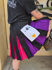 Versatta Knee-Length Polyam Pride Hybrid Cargo Kilt - 19"