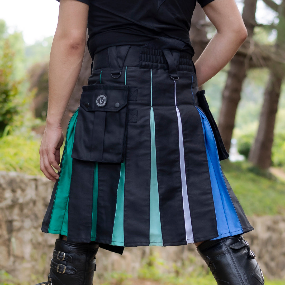 Versatta Gay Men's Pride Hybrid Cargo Kilt - 23"