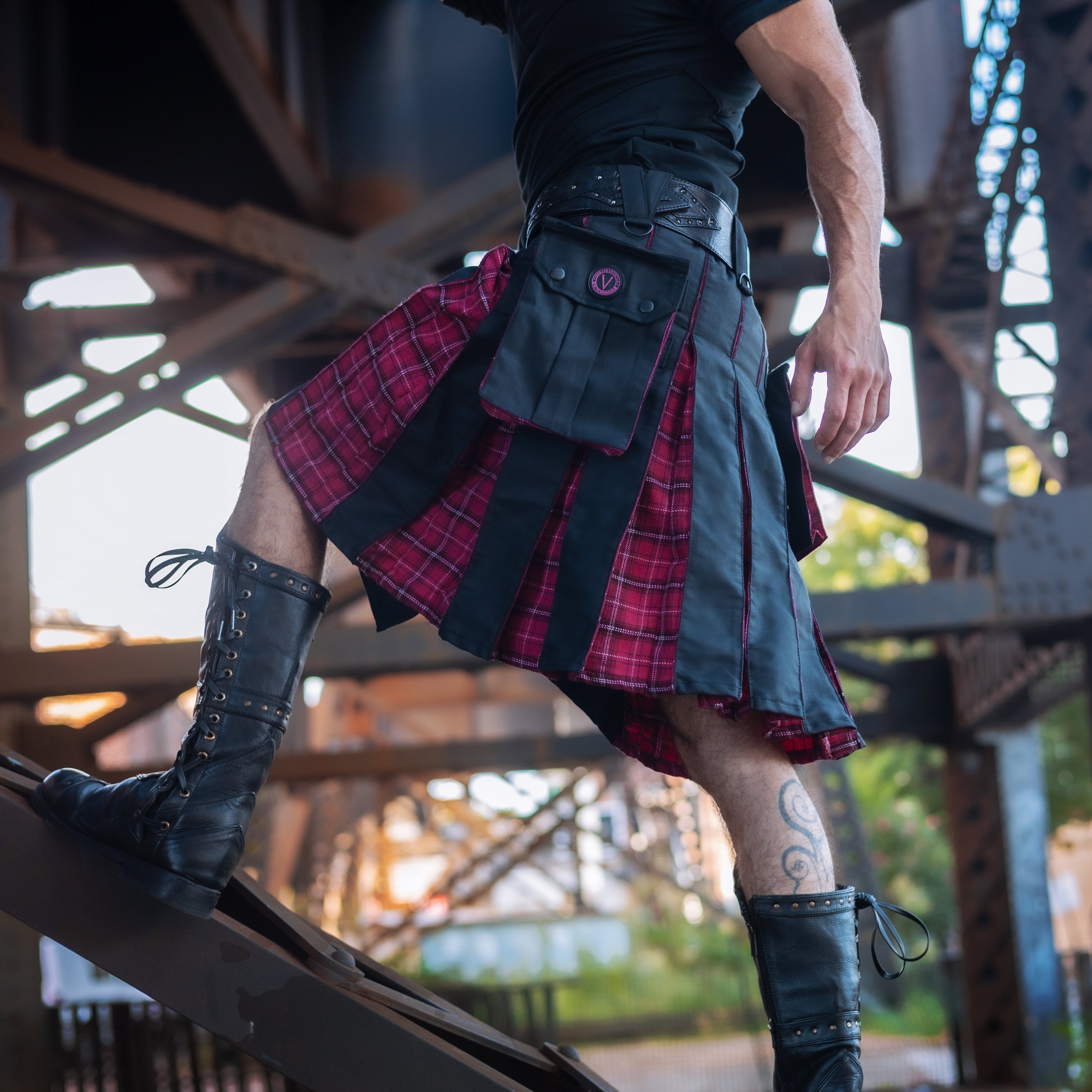Versatta Tartan Hybrid Cargo Kilt - 23"