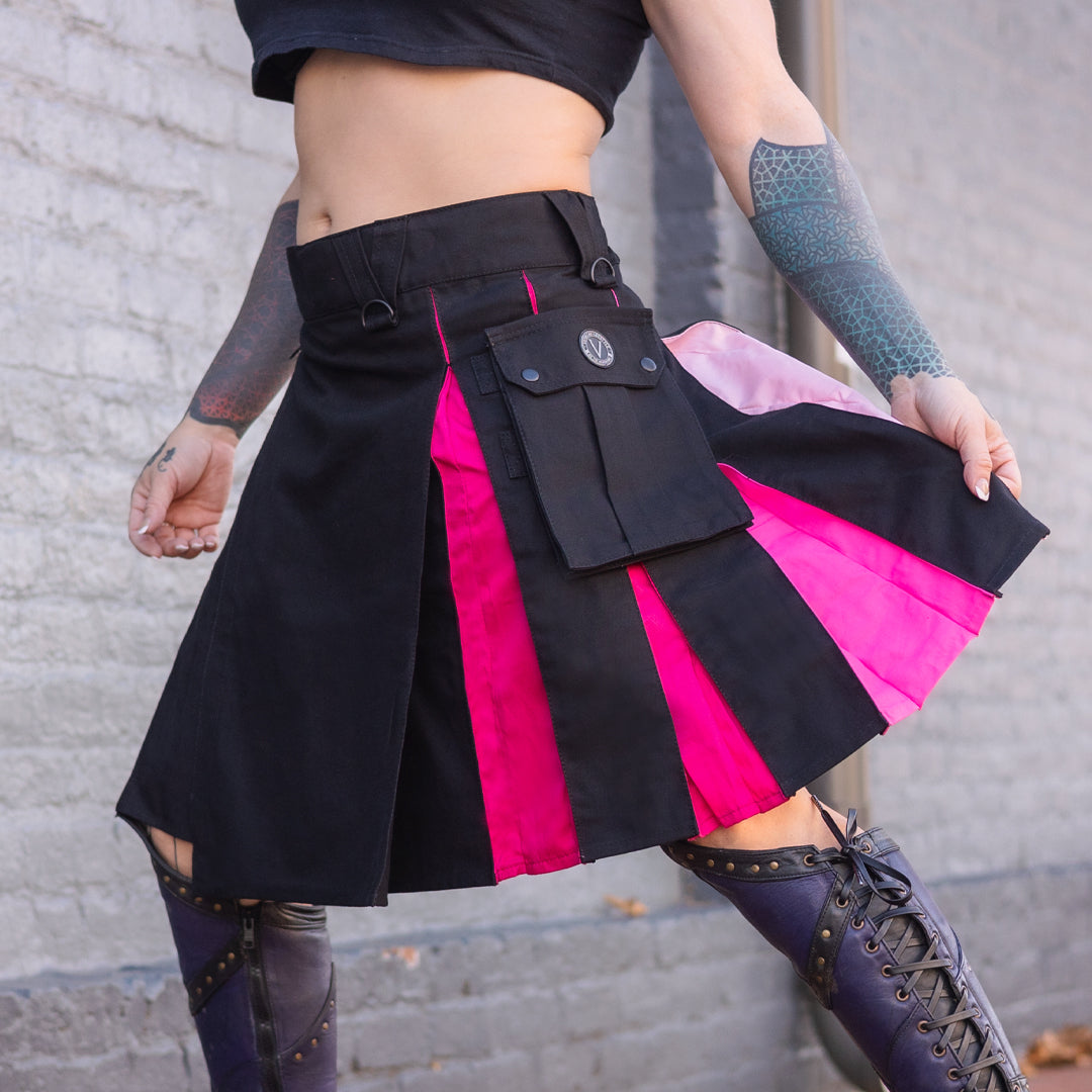 Versatta Lesbian Pride Hybrid Cargo Kilt - 23"