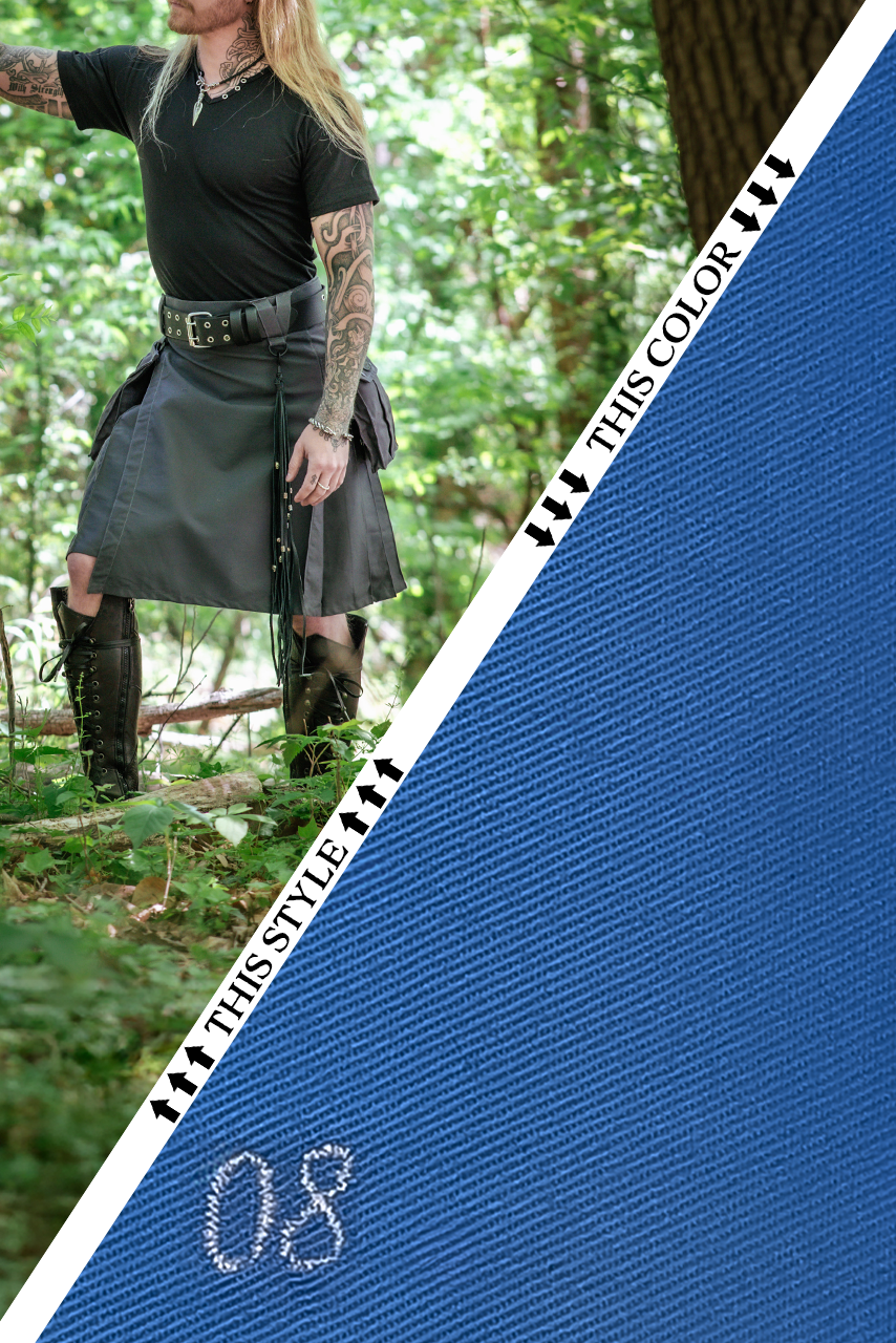 Versatta Cargo Kilt - Light Blue