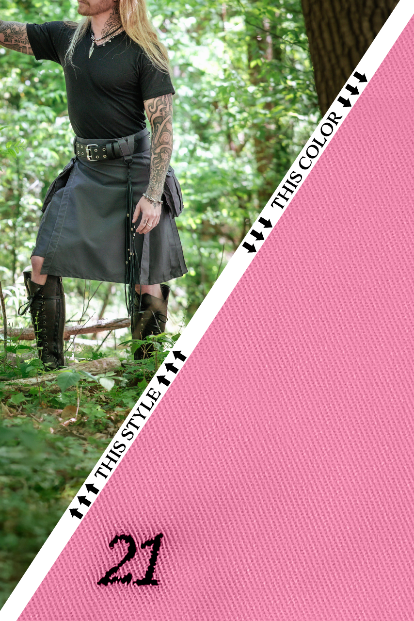 Versatta Cargo Kilt - Light Pink