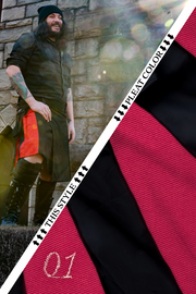 Versatta Big & Tall Hybrid Cargo Kilt - Dark Pink