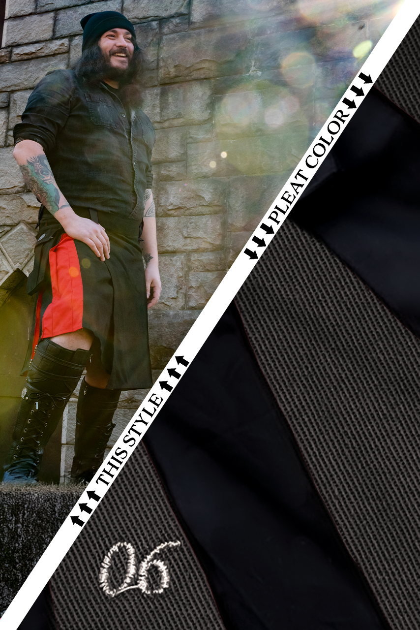 Versatta Big & Tall Hybrid Cargo Kilt - Dark Gray