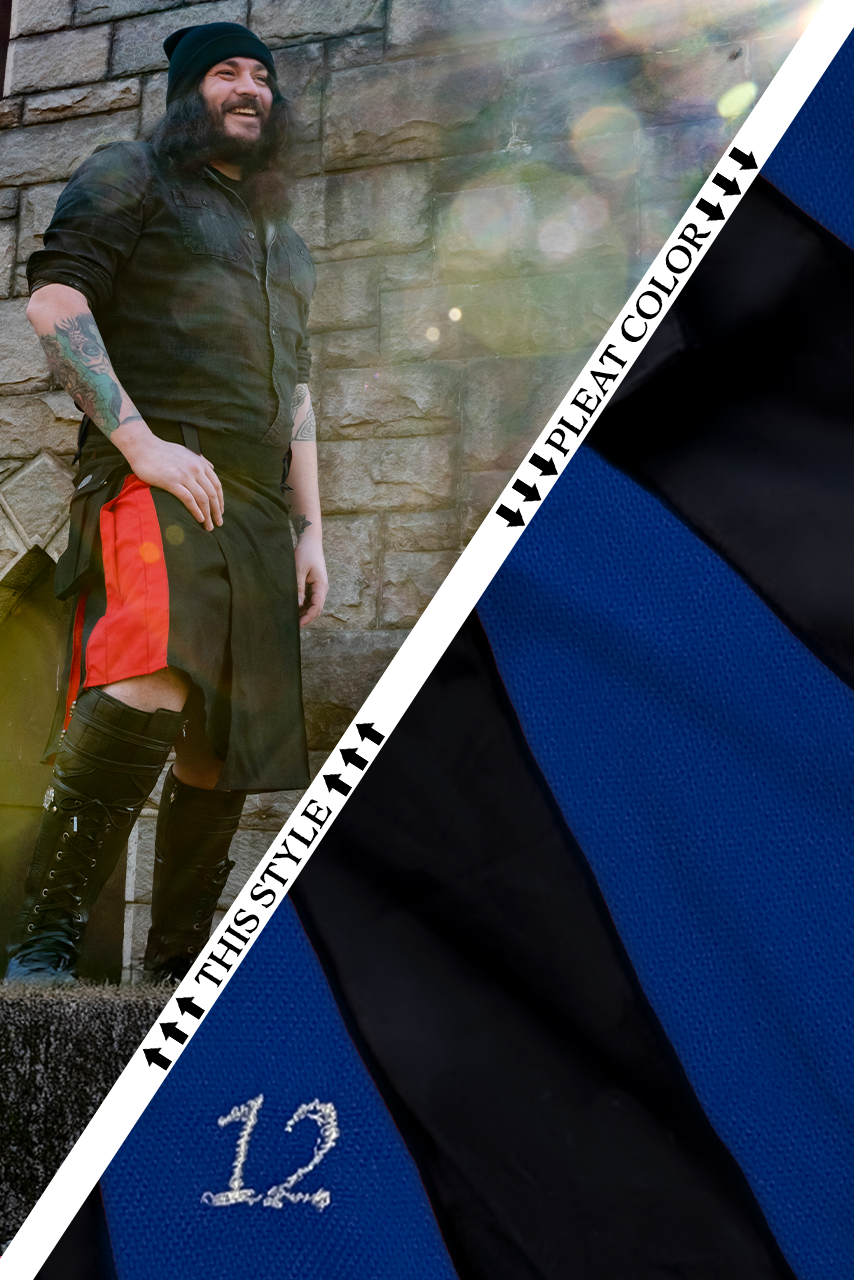 Versatta Big & Tall Hybrid Cargo Kilt - Royal Blue