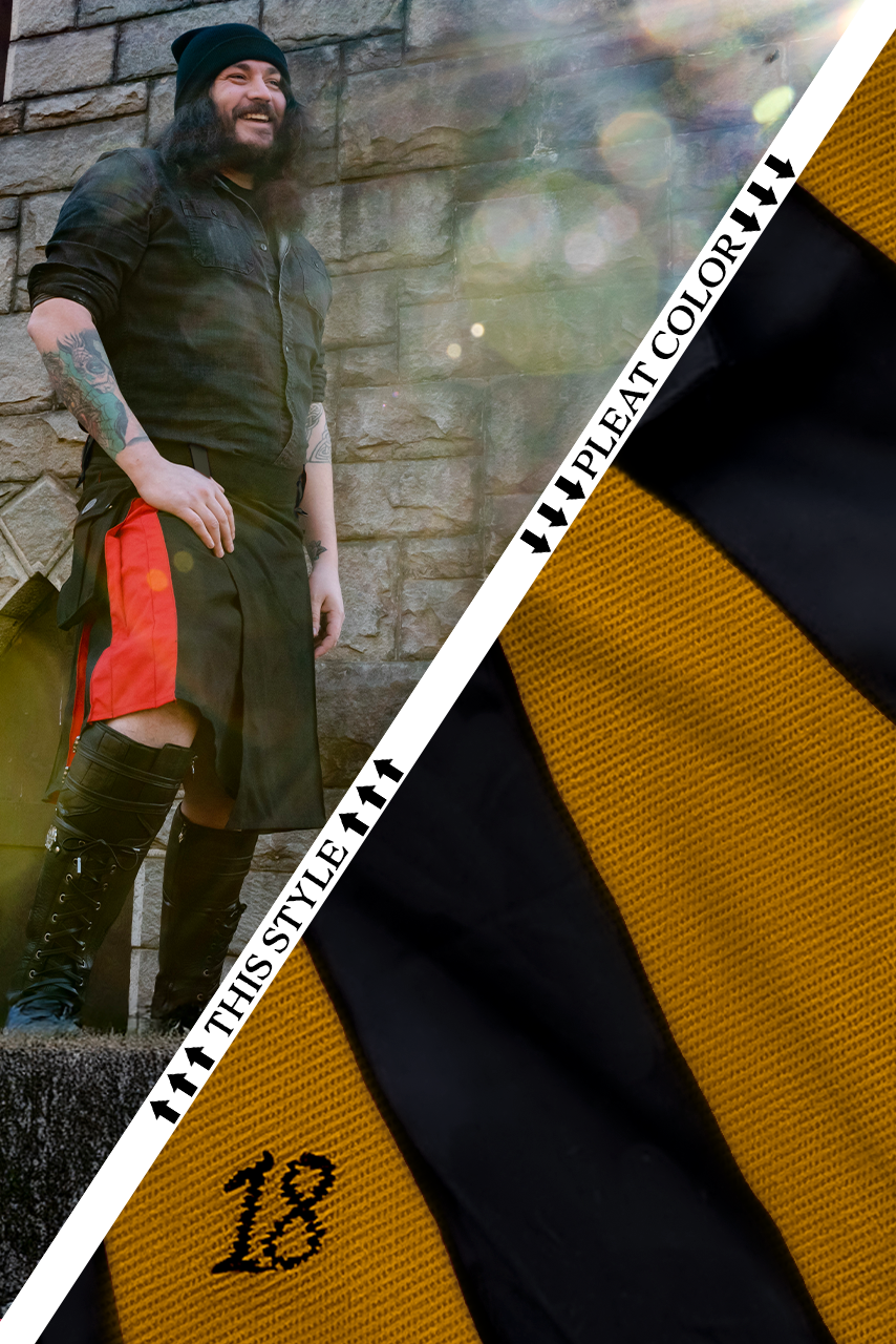 Versatta Big & Tall Hybrid Cargo Kilt - Gold