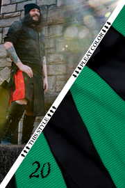 Versatta Big & Tall Hybrid Cargo Kilt - Frost Green