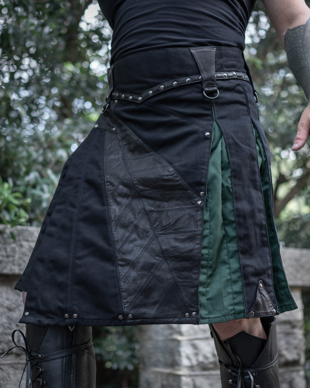Versatta Bramblewood Cargo Kilt - Dark Green