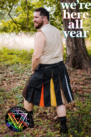 Versatta Bear Pride Hybrid Cargo Kilt - 23"