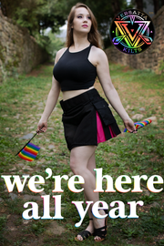 Versatta Mini Bi Pride Hybrid Cargo Kilt - 15"