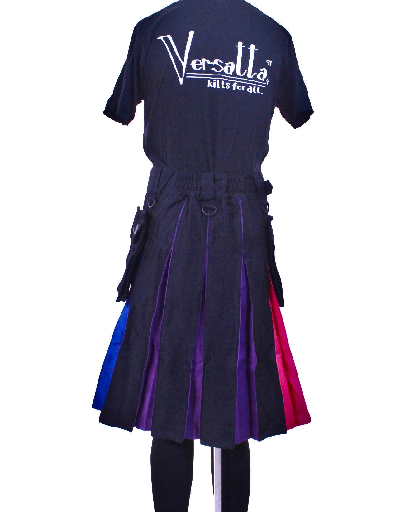Versatta Big & Tall Bi Pride Hybrid Cargo Kilt - 25"