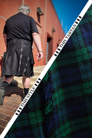 Versatta Big & Tall Tartan Hybrid Cargo Kilt - Black Watch
