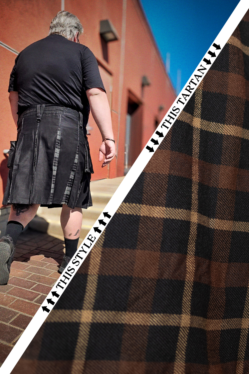 Versatta Big & Tall Tartan Hybrid Cargo Kilt - Brandybuck