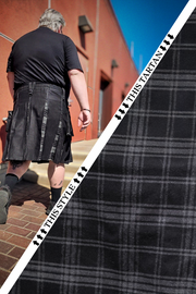 Versatta Big & Tall Tartan Hybrid Cargo Kilt - Midnight