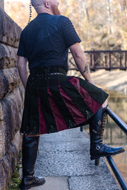 Versatta Bramblewood Cargo Kilt - Burgundy