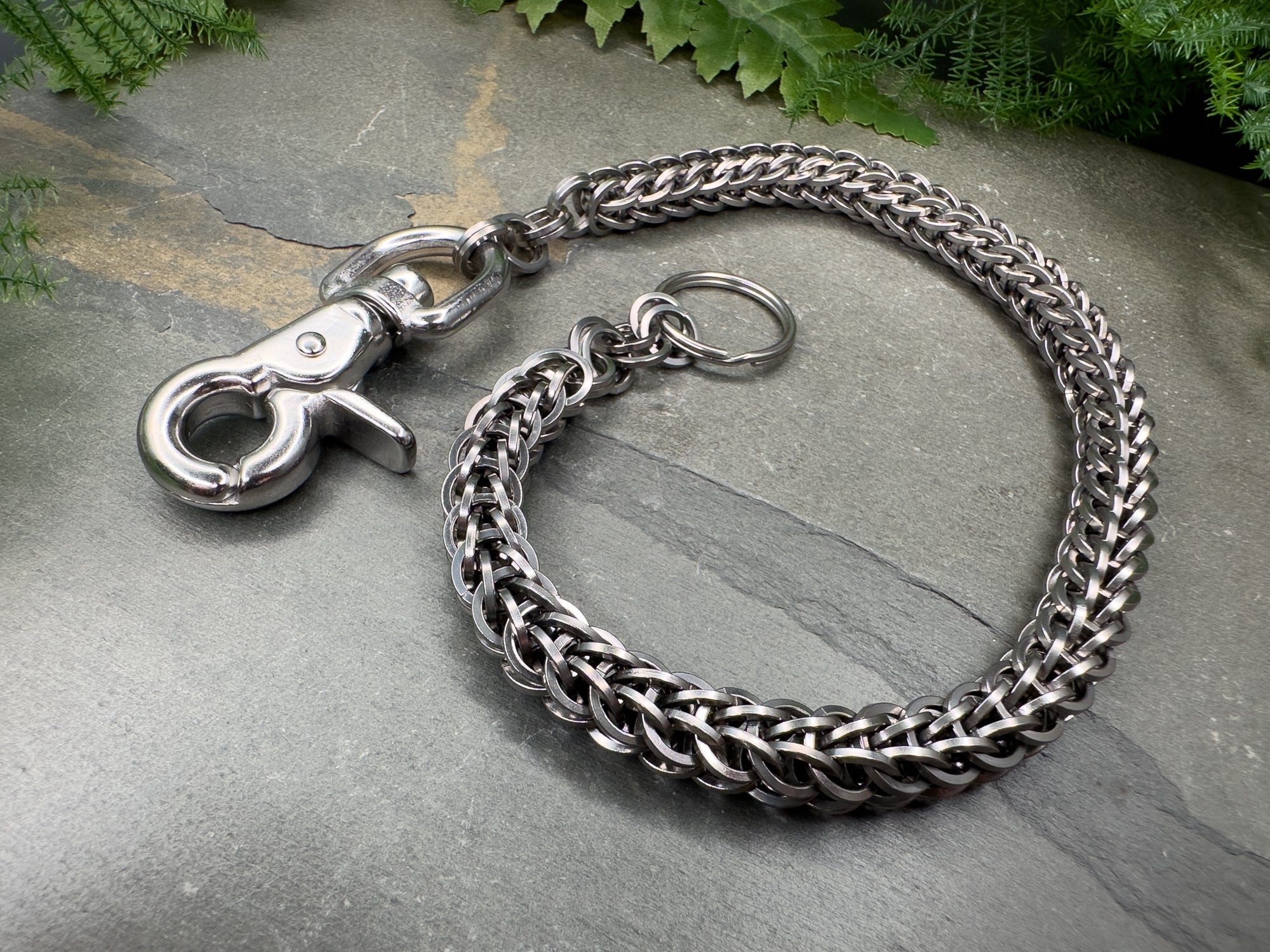 Foxtail Square Wire Chainmaille Wallet Chain