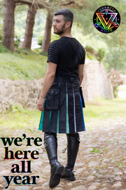 Versatta Gay Men's Pride Hybrid Cargo Kilt - 23"
