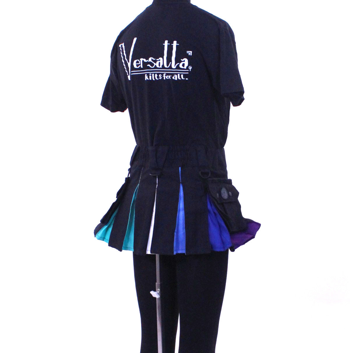 Versatta Micro Gay Men's Pride Hybrid Cargo Kilt - 12"
