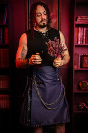Versatta Gothic Cargo Kilt - Purple