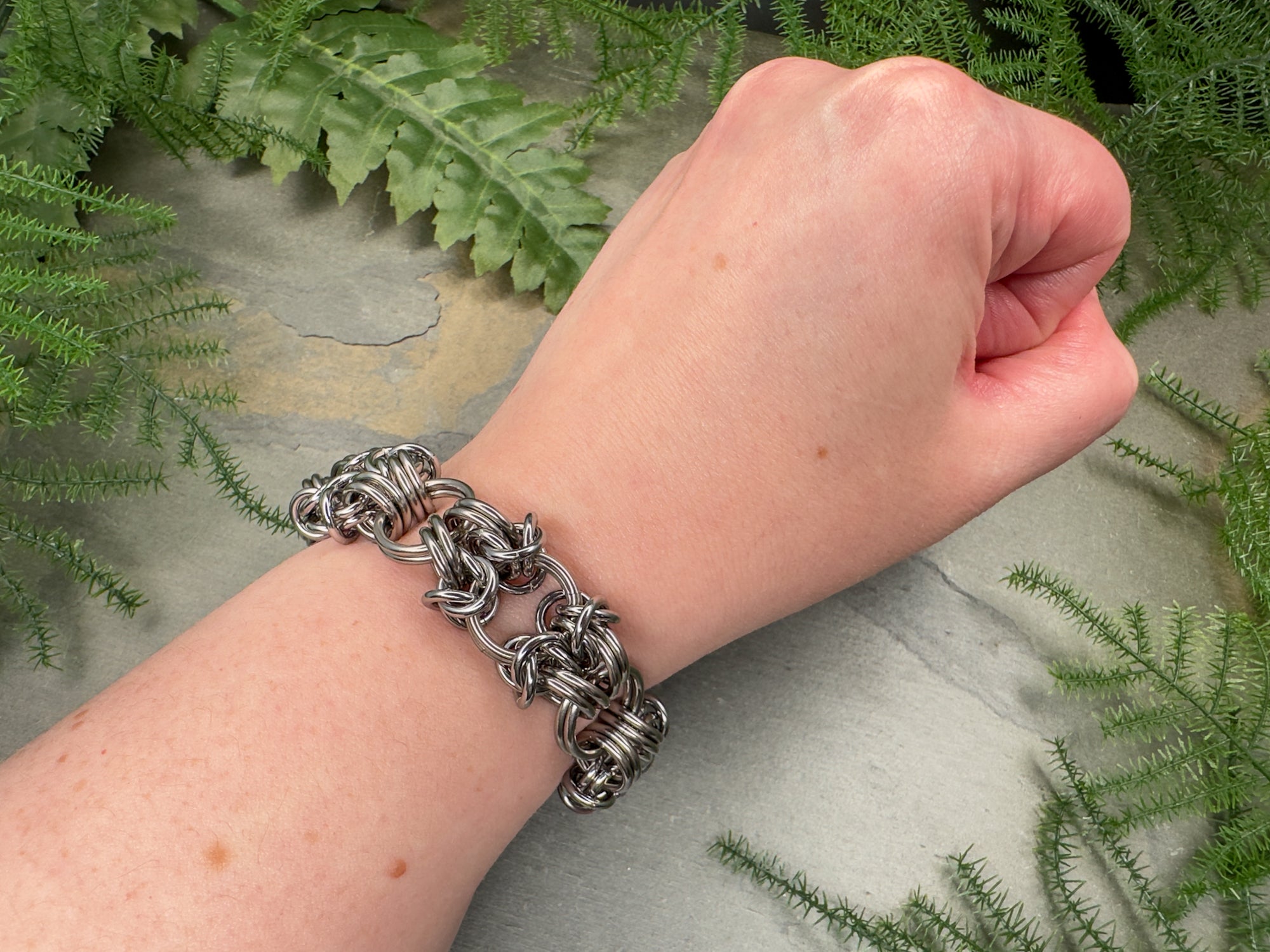 Gothic Byzantine Chainmaille Bracelet