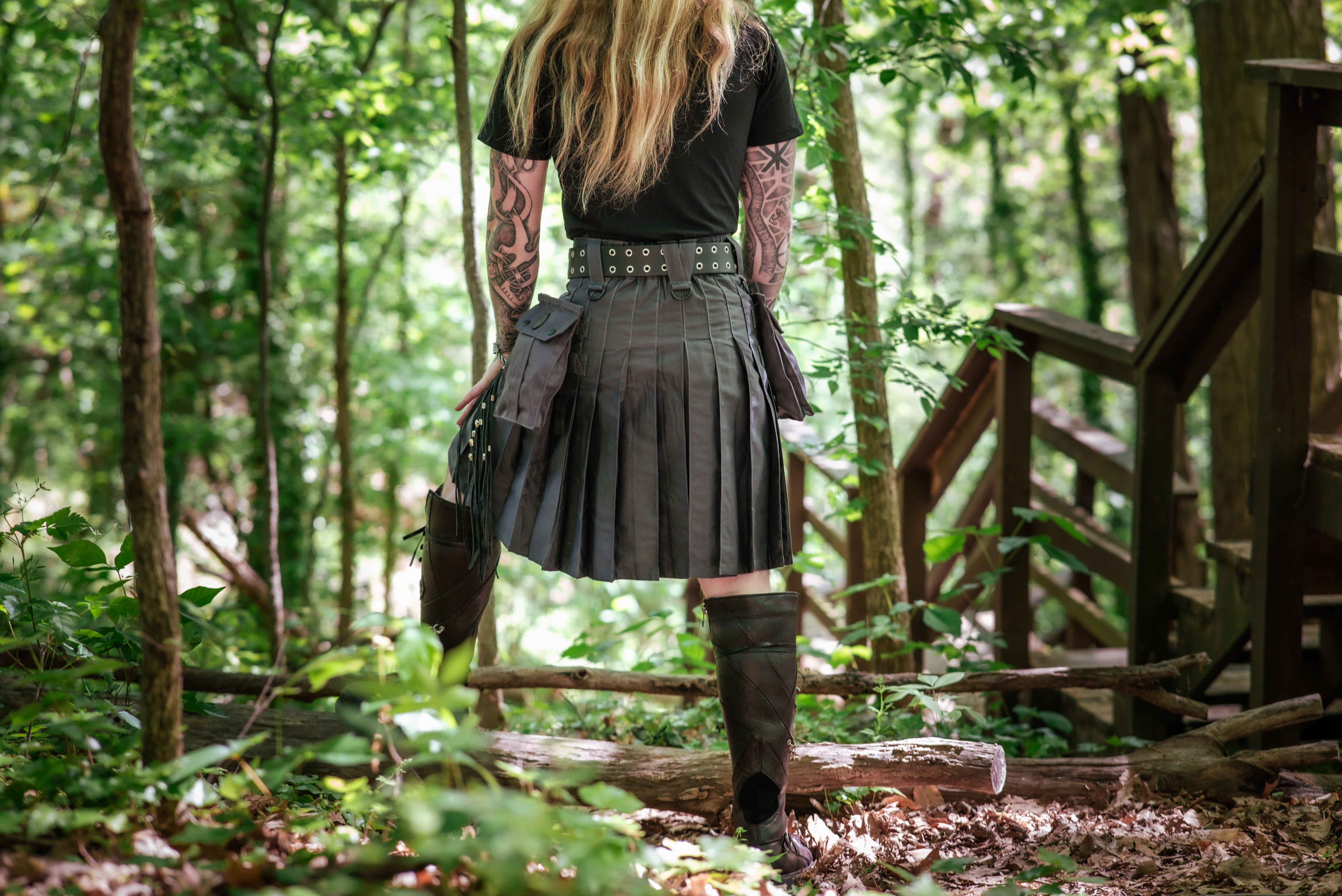 Versatta Cargo Kilt - Dark Grey