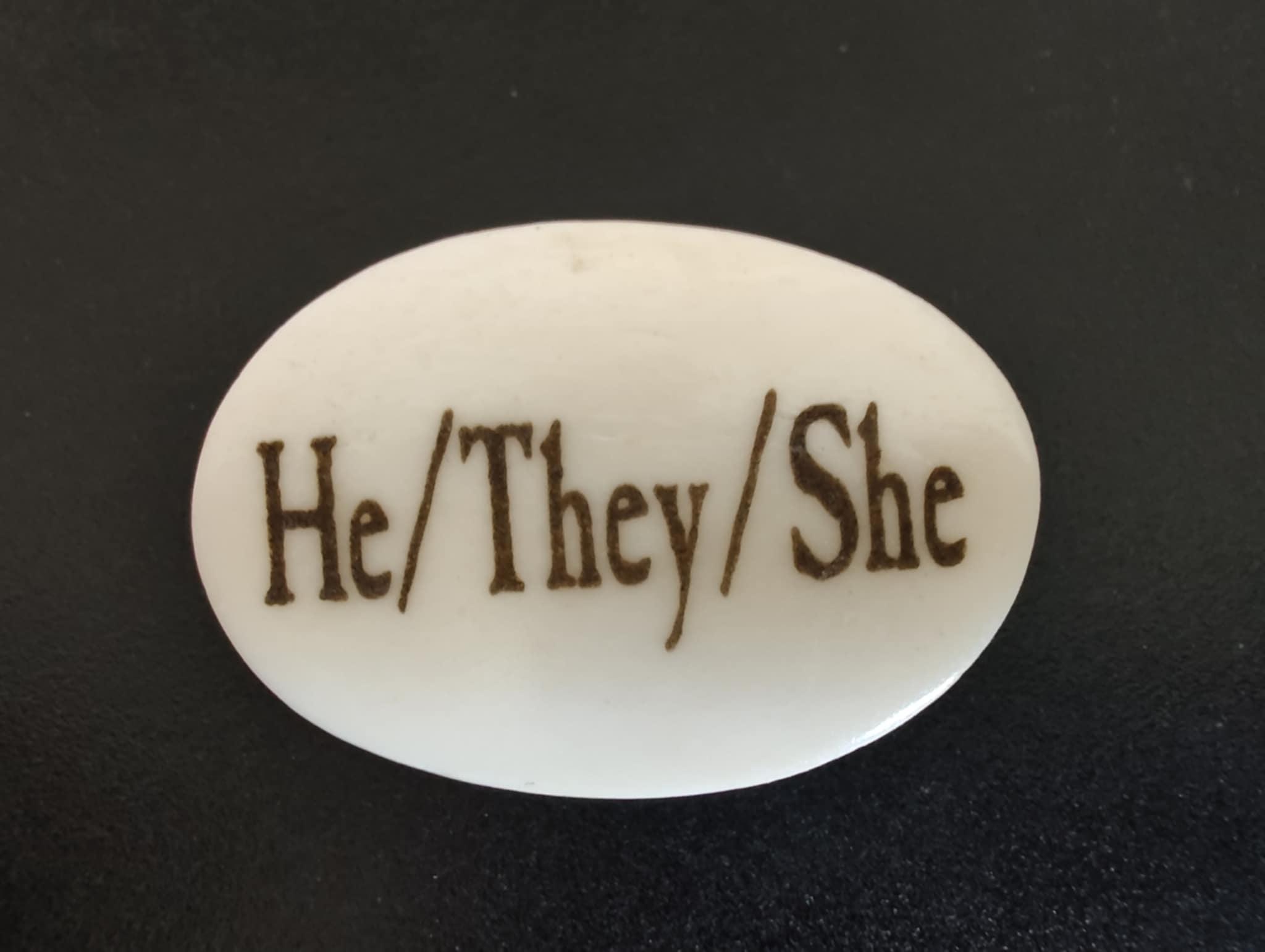 Pronoun Bone Pins